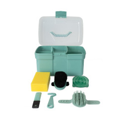 Caja y cepillos de limpieza Horze para niños Wazabi