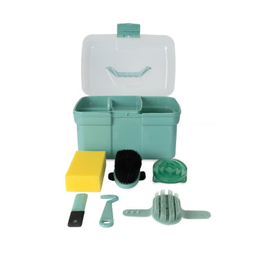 Caja y cepillos de limpieza Horze para niños Wazabi
