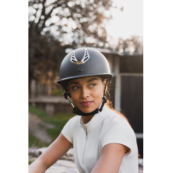 Casco de equitación Horze Celeste Negro