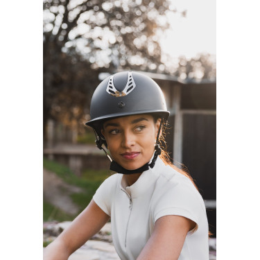 Casco de equitación Horze Celeste Negro