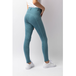 Leggings de equitación Horze Dea para niño Azul ártico