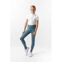 Leggings de equitación Horze Dea para niño Azul ártico