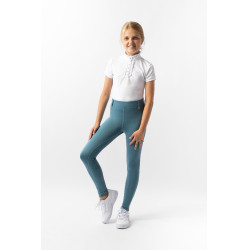 Leggings de equitación Horze Dea para niño Azul ártico