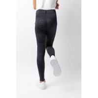 Leggings de equitación Horze Dea para niño Gris humo