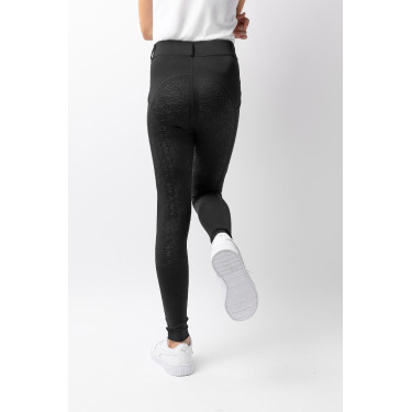 Leggings de equitación Horze Dea para niño Negro