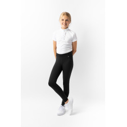 Leggings de equitación Horze Dea para niño Negro