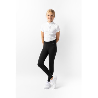 Leggings de equitación Horze Dea para niño Negro