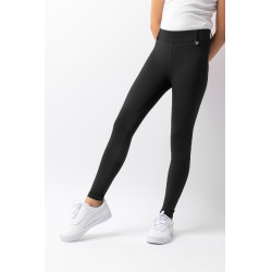 Leggings de equitación Horze Dea para niño Negro