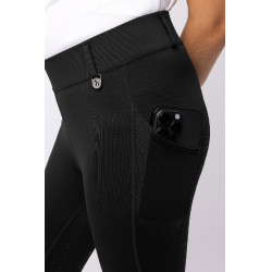 Leggings de equitación Horze Dea para niño Negro