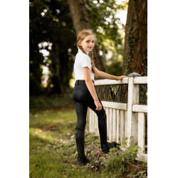 Leggings de equitación Horze Dea para niño Negro