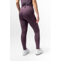 Leggings de equitación Horze Dea para niño Ciruela negra Violeta