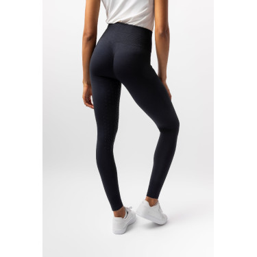 Polainas Scrunch Horze Nessa full grip sin costuras Negro