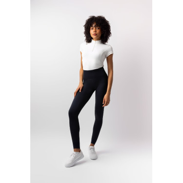 Polainas Scrunch Horze Nessa full grip sin costuras Negro