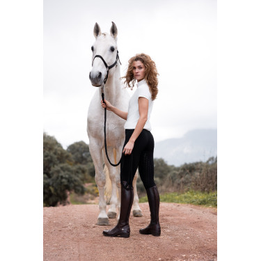 Polainas Scrunch Horze Nessa full grip sin costuras Negro