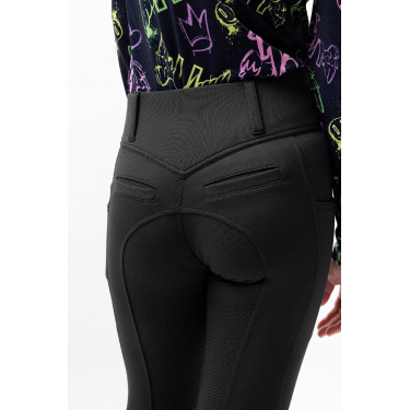 Pantalón de equitación Horze Mira infantil con culera completa Apertura Azul marino Pantalón de equitación Horze Mira infantil con culera completa Apertura Azul marino