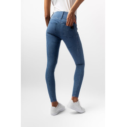 Pantalón Horze Carolyn denim fullgrip mujer Denim claro Azul
