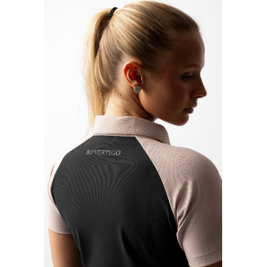 Polo B Vertigo Giselle bicolor mujer Belleza negra Negro