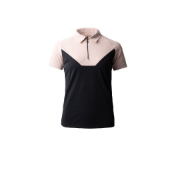 Polo B Vertigo Giselle bicolor mujer Belleza negra Negro