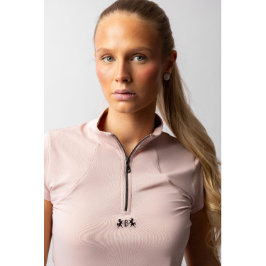 Camiseta de entrenamiento B Vertigo Joelle de manga corta para mujer Sepia rosado