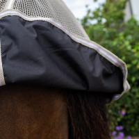 Manta antimoscas con protección ventral Comfort Kentucky Beige a cuadros Manta antimoscas con protección ventral Comfort Kentucky Beige a cuadros