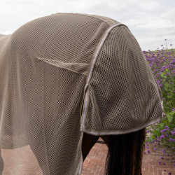 Manta antimoscas con protección ventral Comfort Kentucky Beige a cuadros