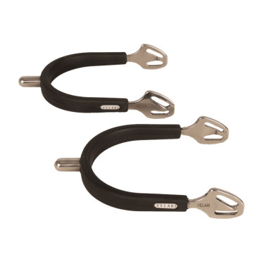 Espuelas redondas de acero con goma Velari Acero inoxidable