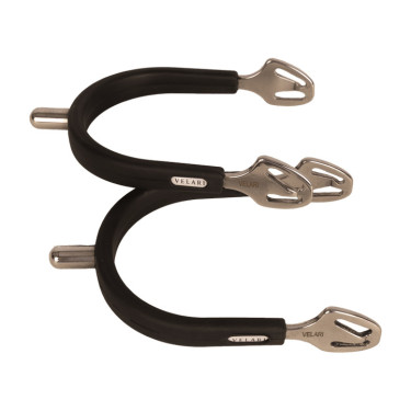 Espuelas redondas de acero con goma Velari Acero inoxidable