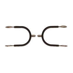 Espuelas redondas de acero con goma Velari Acero inoxidable