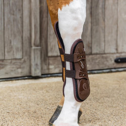 Guarniciones delanteras con protección del carpo elástica Kentucky Castaño Marrón