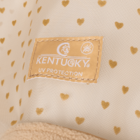 Máscara antimoscas con corazón con orejas y nariz Kentucky Beige a cuadros