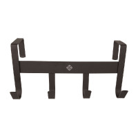 Soporte para bridas de metal mate con 4 ganchos Grooming Deluxe Negro