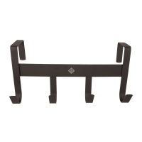 Soporte para bridas de metal mate con 4 ganchos Grooming Deluxe Negro