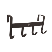 Soporte para bridas de metal mate con 4 ganchos Grooming Deluxe Negro