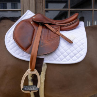 Manta de salto de diamante de piel de oveja Skin Friendly Kentucky Blanco Manta de salto de diamante de piel de oveja Skin Friendly Kentucky Blanco