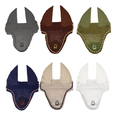 Capucha antimoscas Tattini con cordón bicolor Amarillo