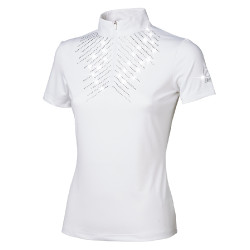 Polo de concurso Tattini mujer tormenta de cristal Blanco