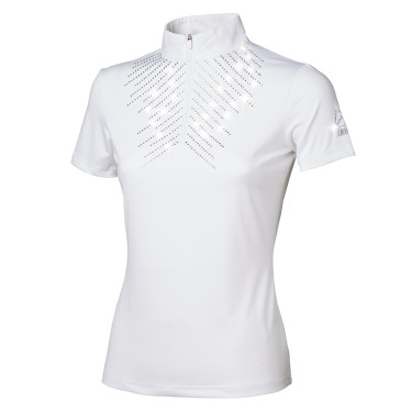 Polo de concurso Tattini mujer tormenta de cristal Blanco