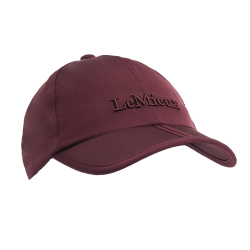 Gorra impermeable LeMieux x Sealskinz con visera plegable Burdeos