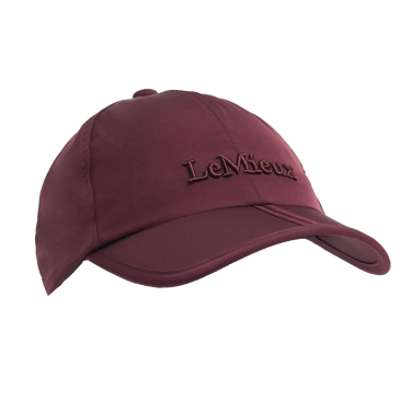 Gorra impermeable LeMieux x Sealskinz con visera plegable Burdeos