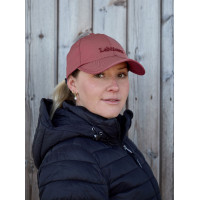 Gorra impermeable LeMieux x Sealskinz con visera plegable Burdeos