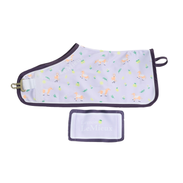 Manta para pony de juguete LeMieux con estampado de limón Lila Violeta