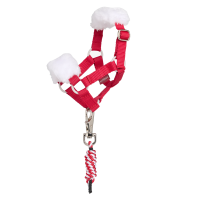 Longe y cabestro Toy Pony LeMieux de Navidad Roja Rojo