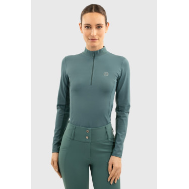 Polo Técnico Harcour Tess mujer Pavo real Azul