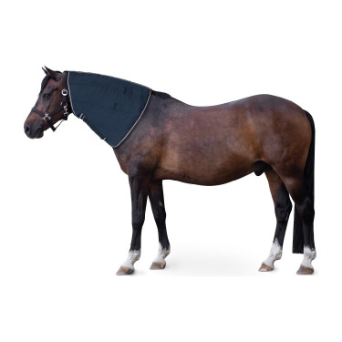Cubrecuellos para manta de cuadra Glasgow pony Hoze Arándano Gris