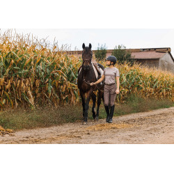 Pantalón Equithème Originals Jessie Gris pardo Marrón