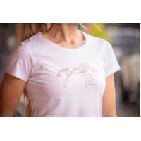 Camiseta Pénélope Iconic Strass Negro