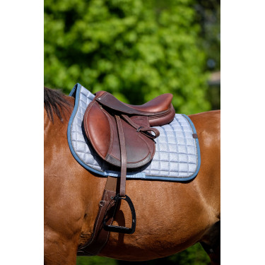 Manta de montar Equithème Chic Azul