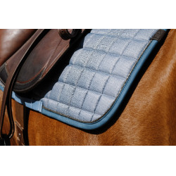 Manta de montar Equithème Chic Azul