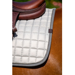 Manta de montar Equithème Chic Gris claro