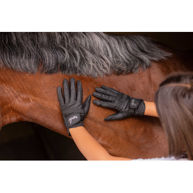 Guantes EDEN BY PENELOPE Prisma strass niño Negro